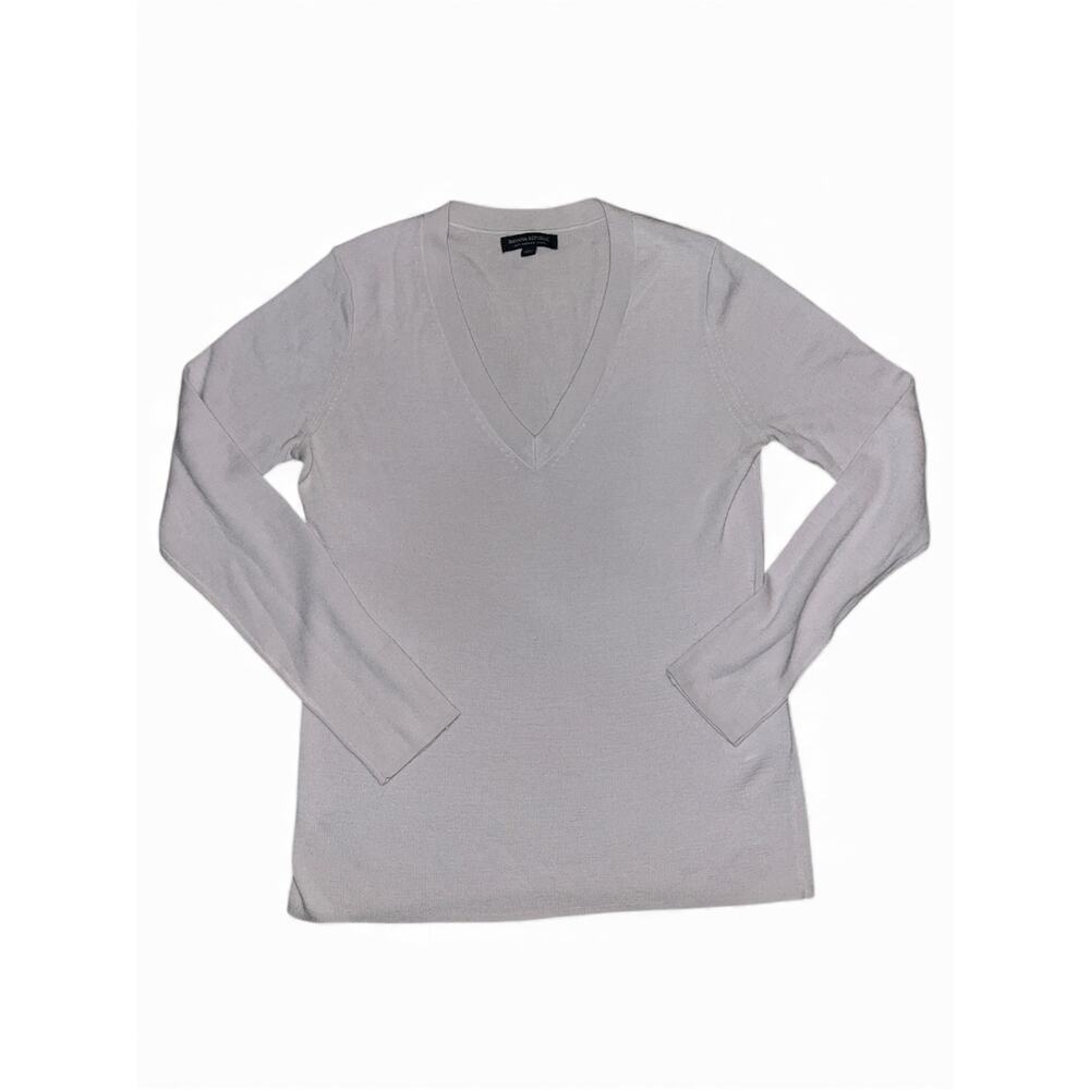BANANA REPUBLIC 100% Merino Wool Beige Sweater XL